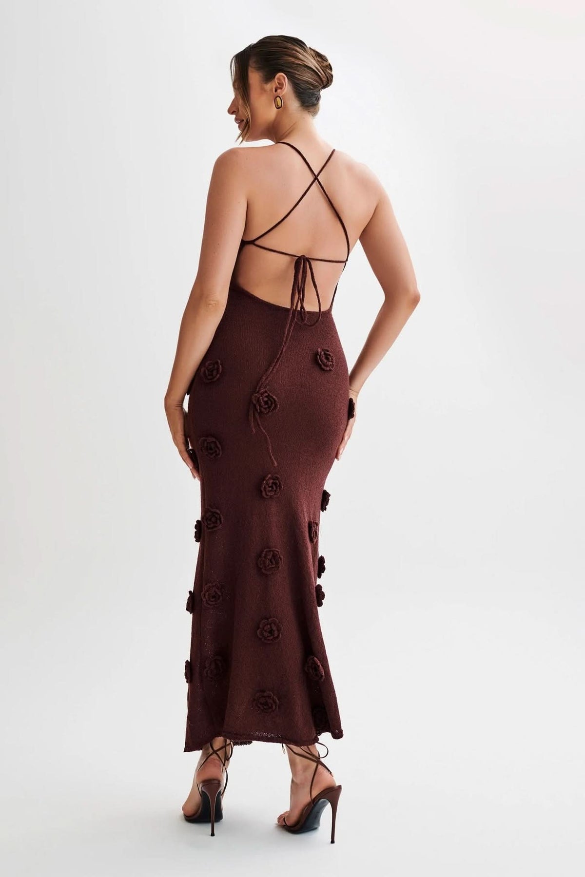 Women's Wedding Guest Floral V Neck Maxi Dress