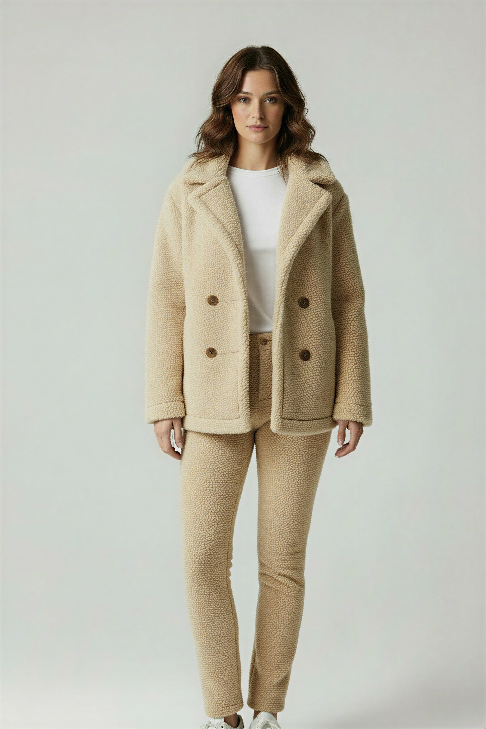 Miękka Sherpa Zimowa Kurtka