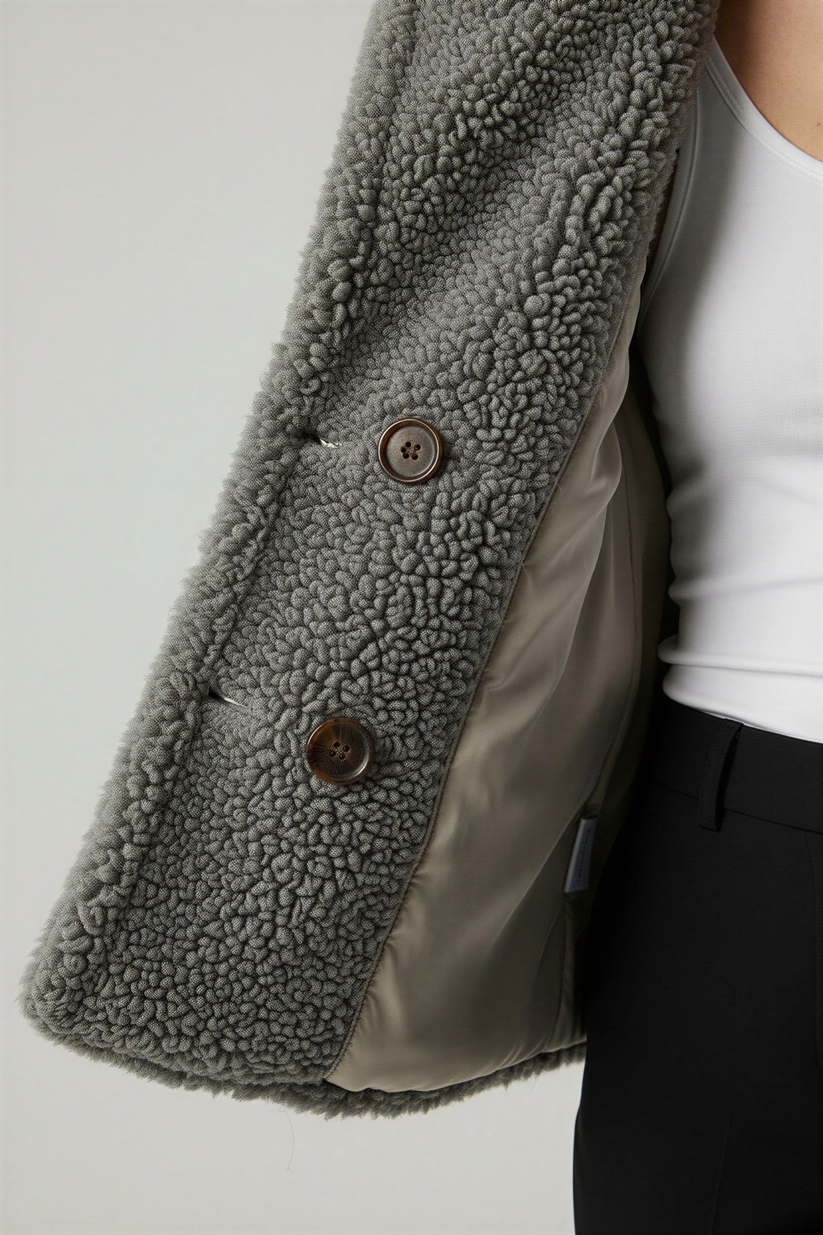 Miękka Sherpa Zimowa Kurtka