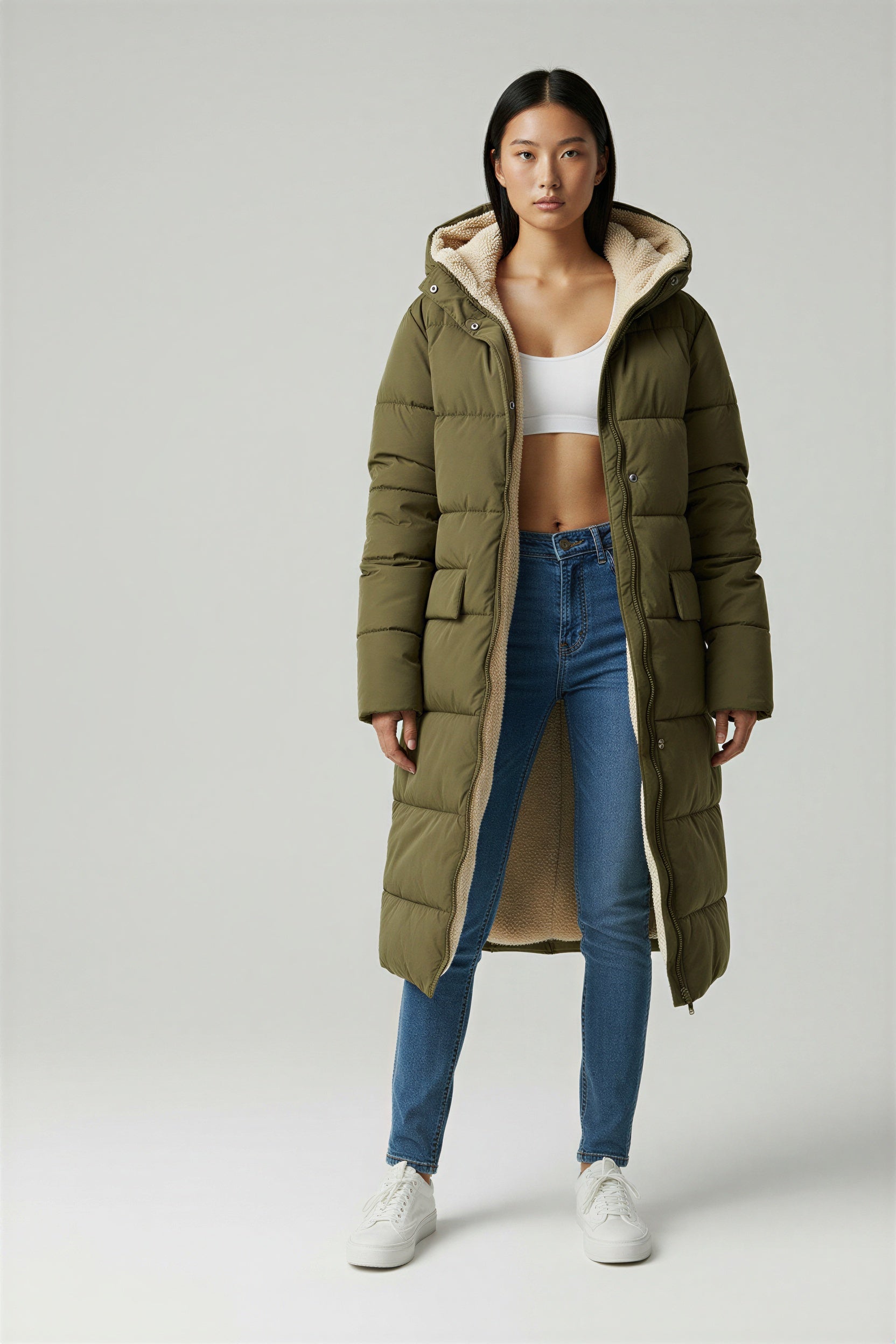 Puchowa kurtka odwracalna na każdą porę roku