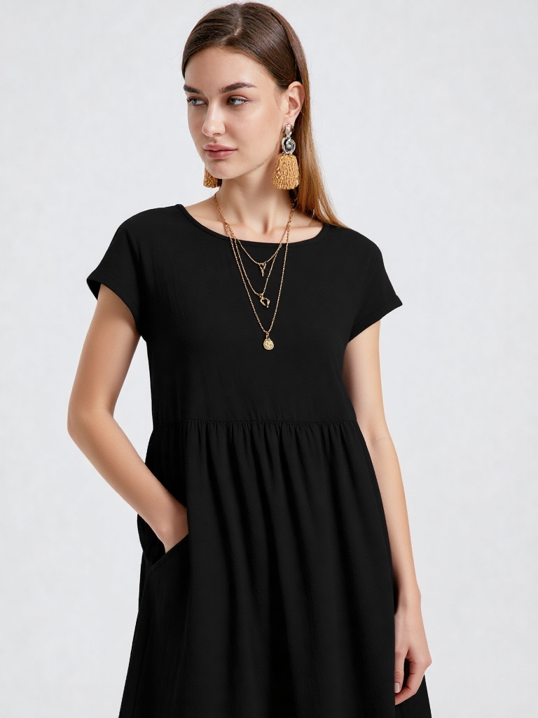 Letnia Sukienka z Kieszeniami