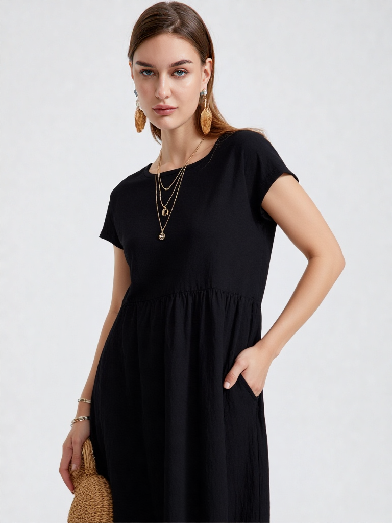 Letnia Sukienka z Kieszeniami