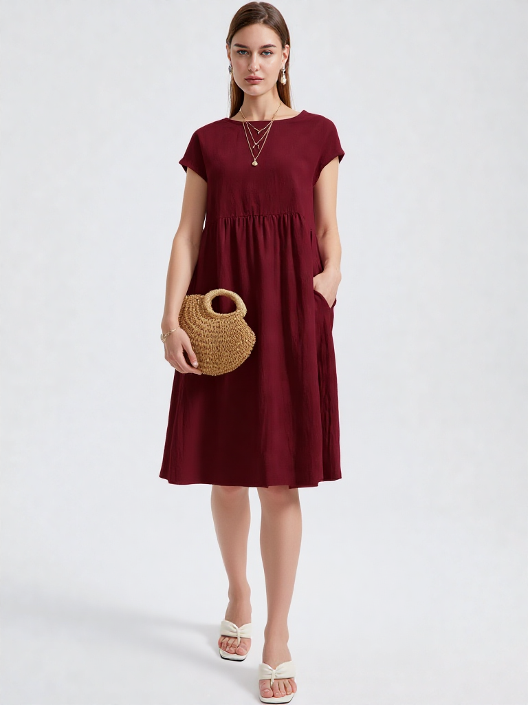 Letnia Sukienka z Kieszeniami