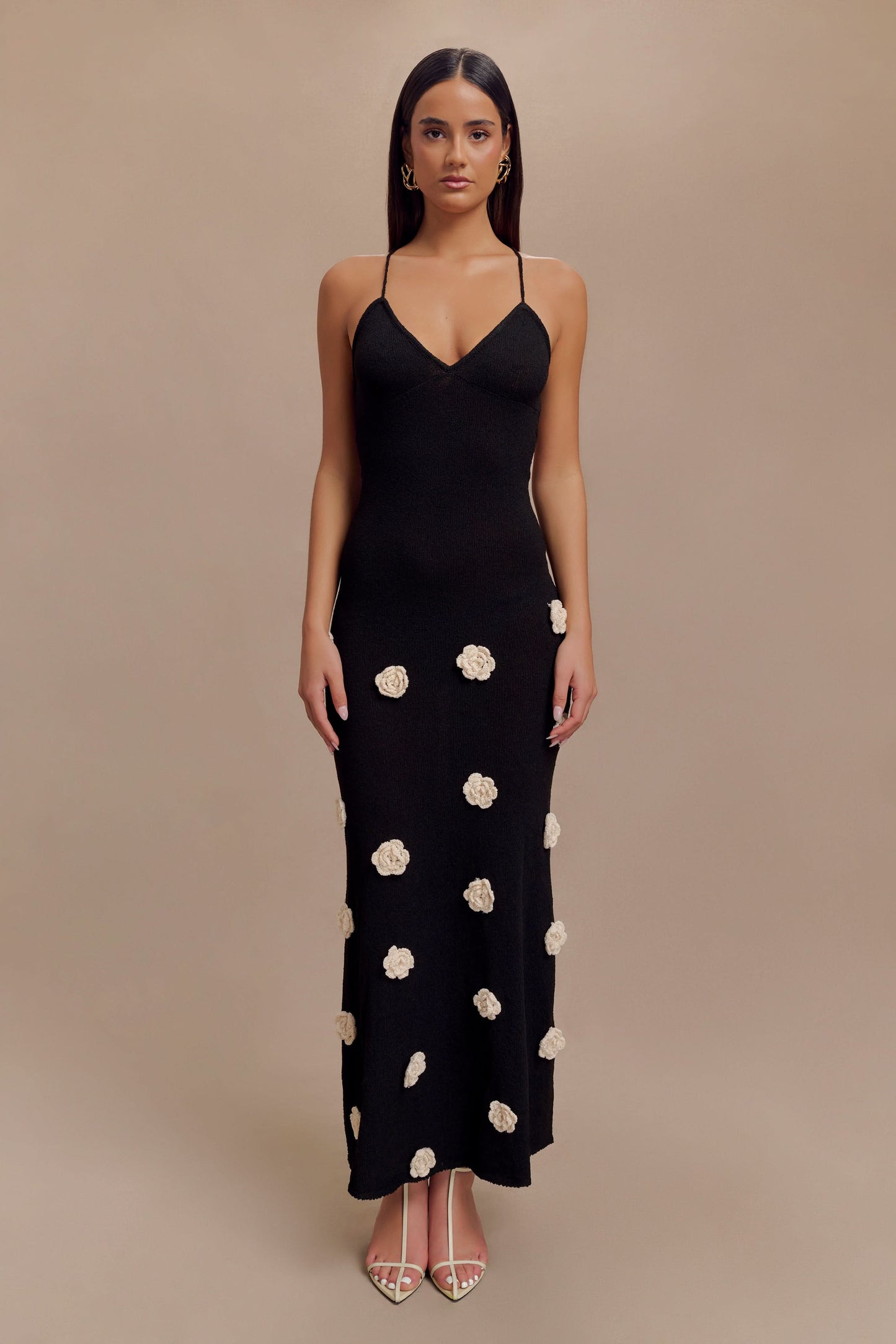 Women's Wedding Guest Floral V Neck Maxi Dress