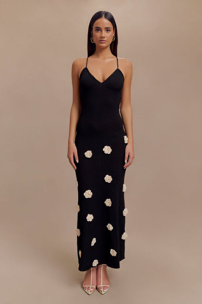 Women's Wedding Guest Floral V Neck Maxi Dress