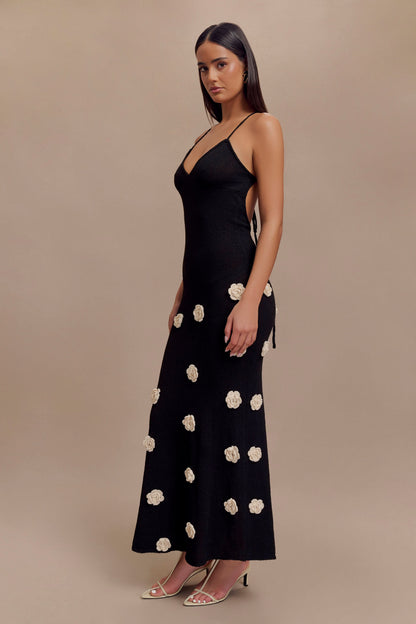 Women's Wedding Guest Floral V Neck Maxi Dress