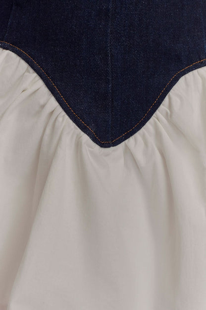 Women's Cocktail Halter Plunge Mini Dress With Corset Waist