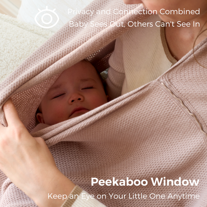 Women's Lightweight Knit Nursing Cover Poncho with Window