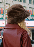 Zima – Luksusowy Sztuczny Futro – Puchaty Zimowy Kapelusz