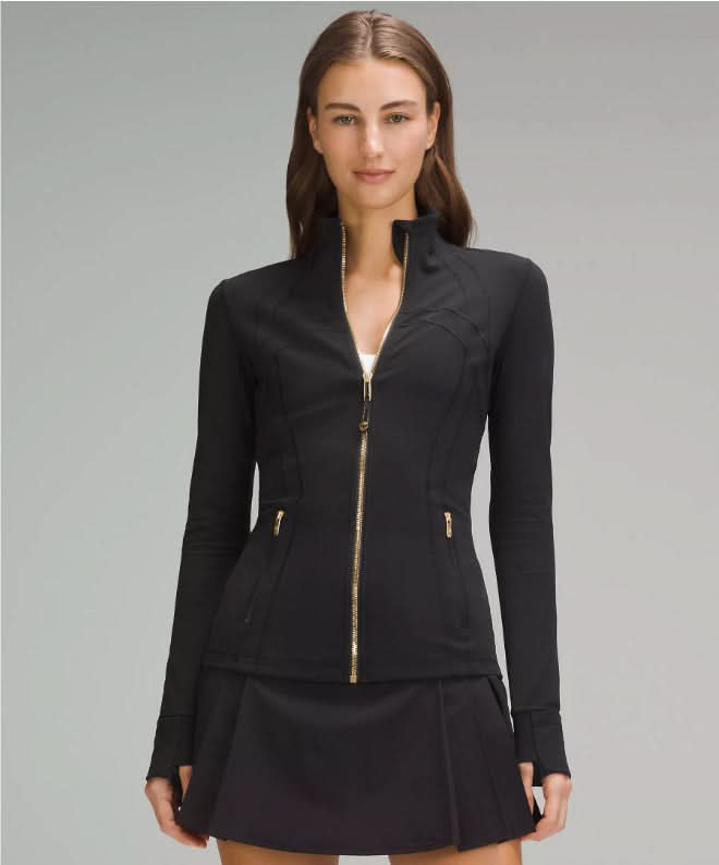 Women's Athleisure High Neck Zip Up Jacket With Pockets
