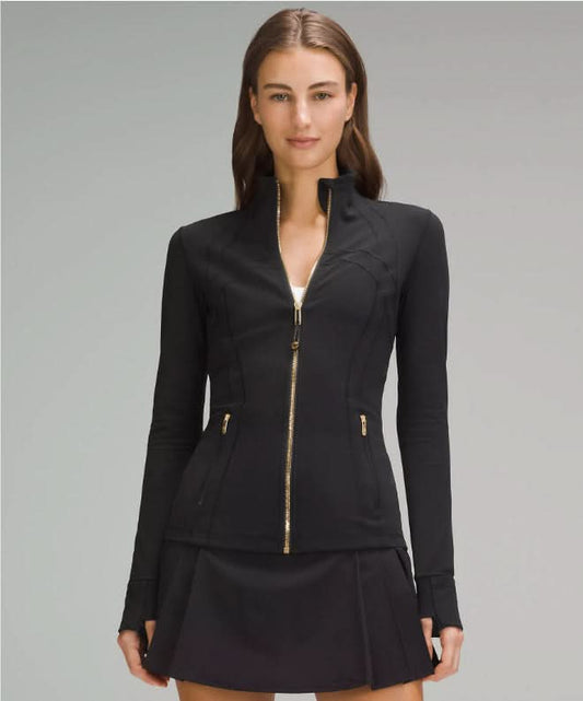 Women's Athleisure High Neck Zip Up Jacket With Pockets