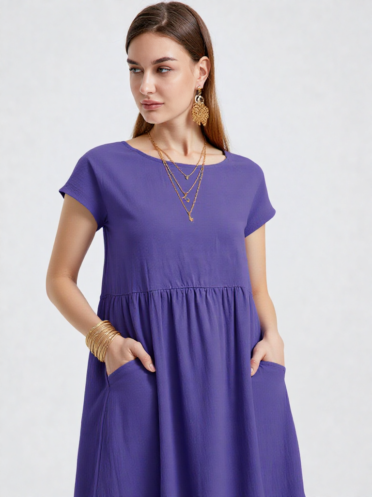 Letnia Sukienka z Kieszeniami