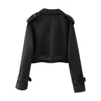 Krótka Klasyczna Kurtka Trench