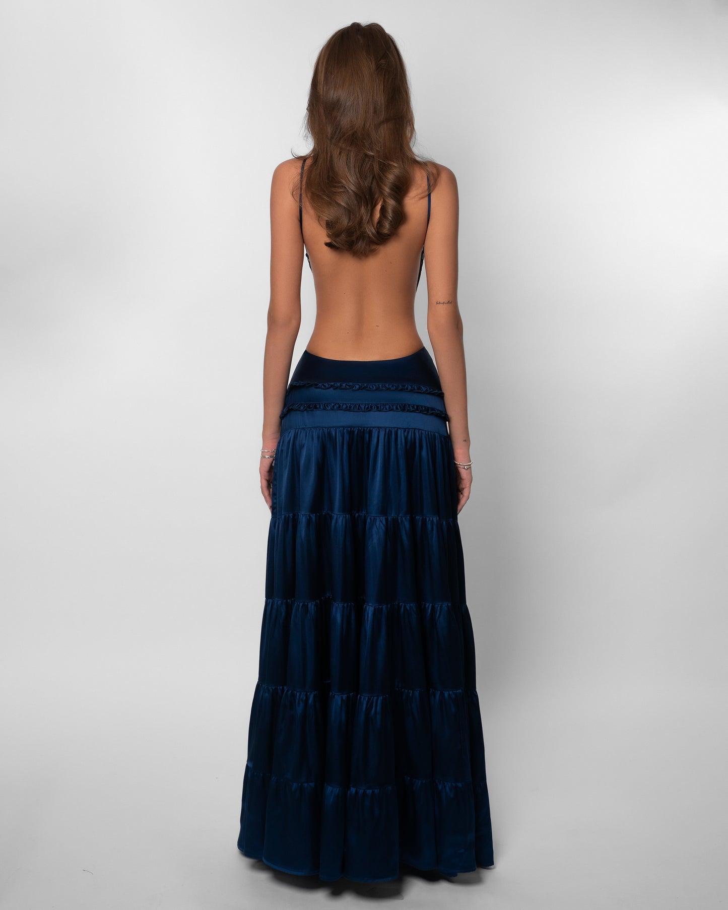 Women's Wedding Guest V Neck Cutout Maxi Dress