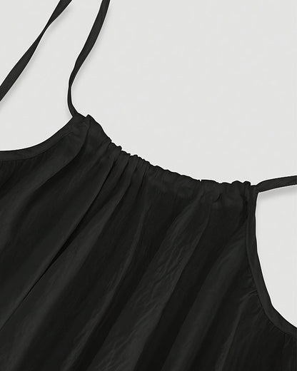 Women's Summer Backless V Neck Maxi Cami Dress