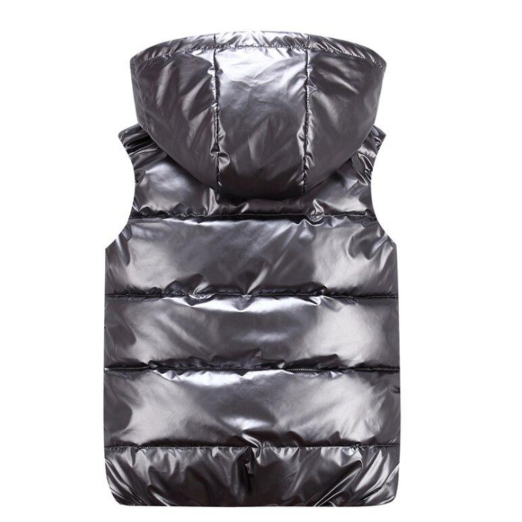 Lśniąca kamizelka puchowa
