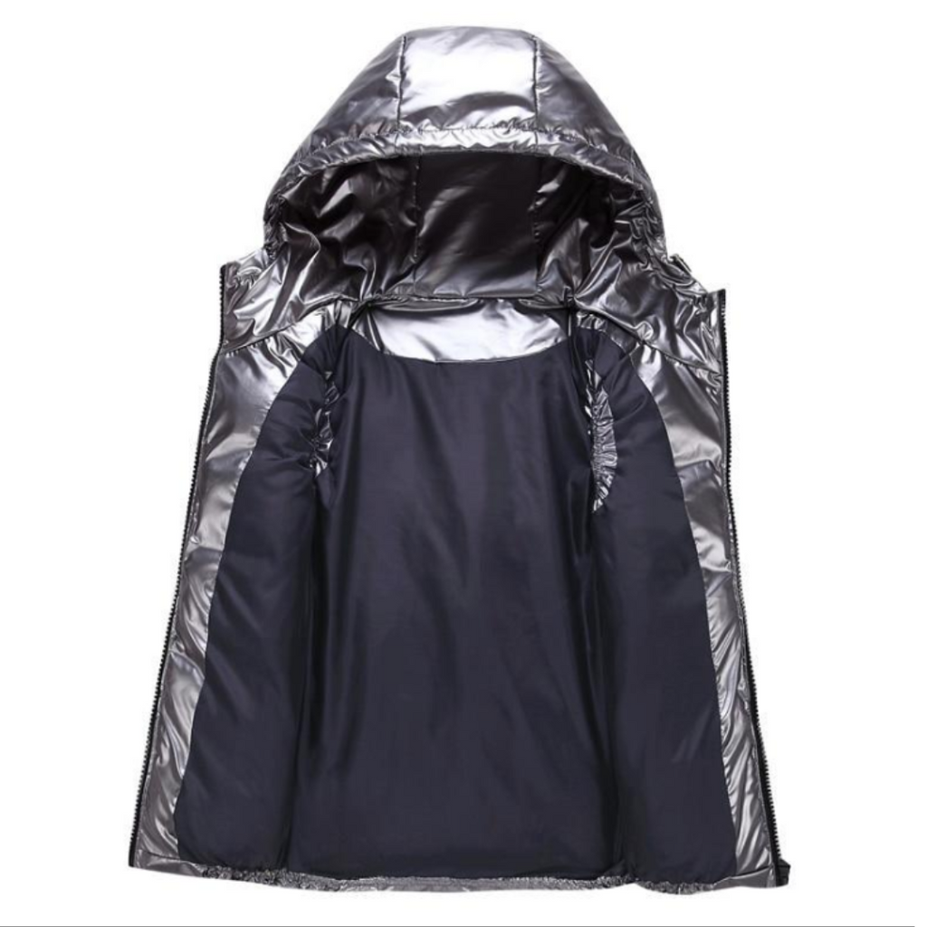 Lśniąca kamizelka puchowa