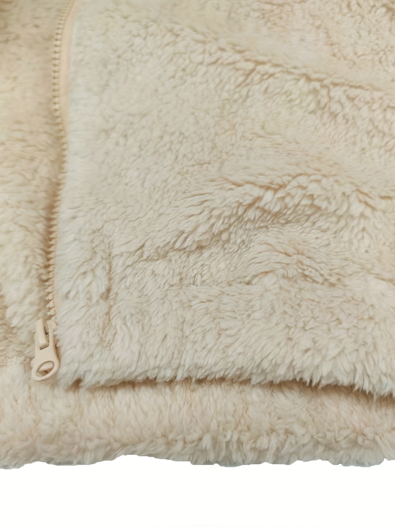 Przytulny Teddy Zip Gilet