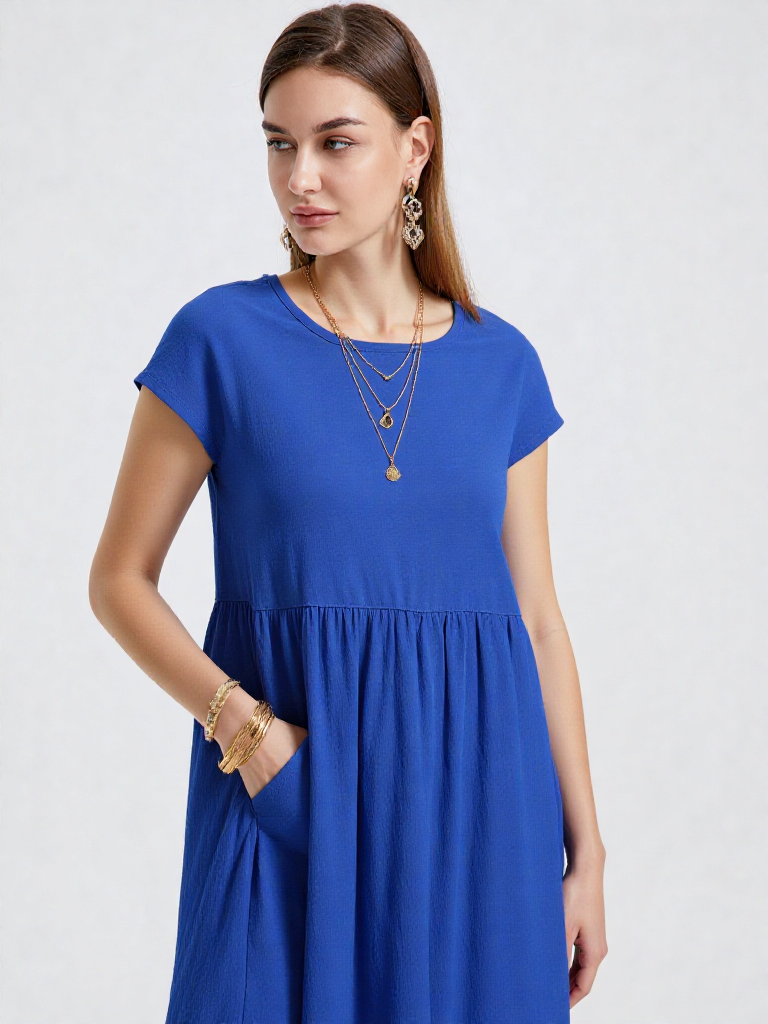 Letnia Sukienka z Kieszeniami