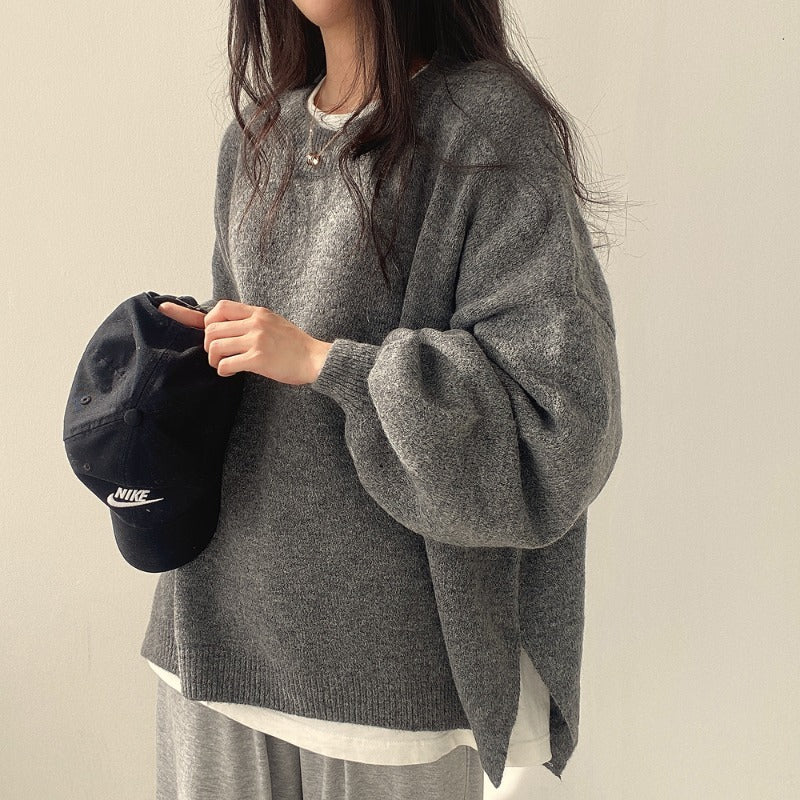 Miękki Oversized Sweter z Ciepłą Teksturą