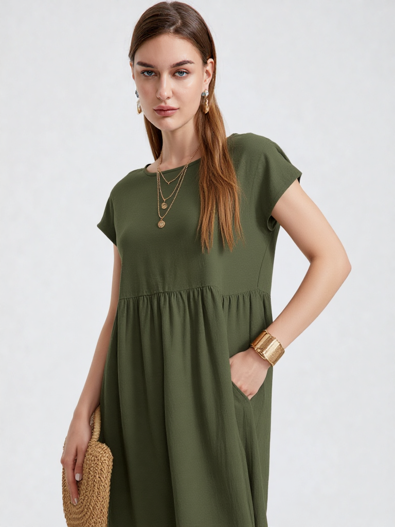 Letnia Sukienka z Kieszeniami