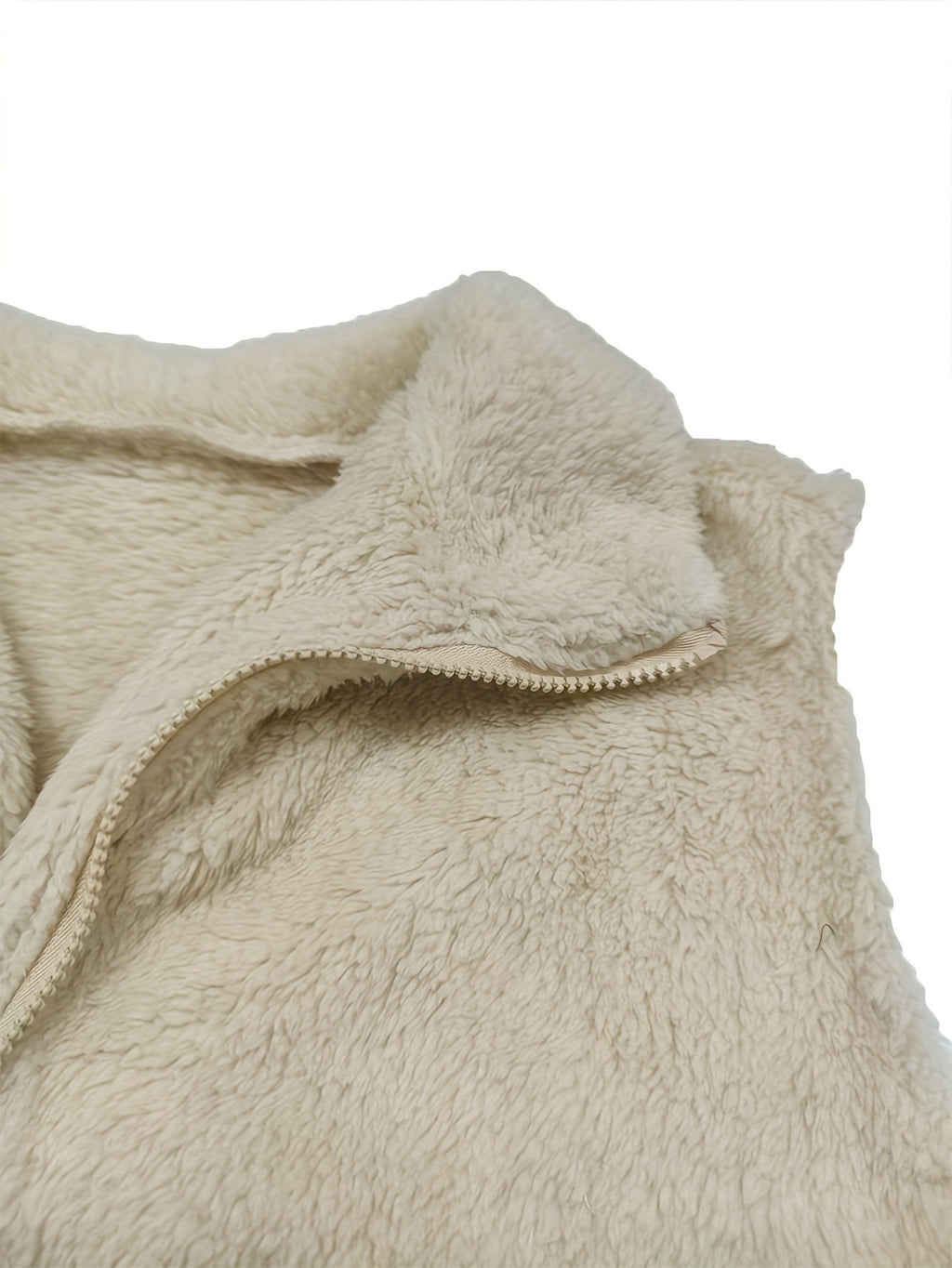 Przytulny Teddy Zip Gilet