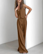 Nowoczesny Dwuczęściowy Zestaw w Prążki