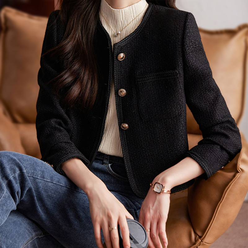 Krótka teksturowana marynarka