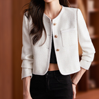 Krótka teksturowana marynarka