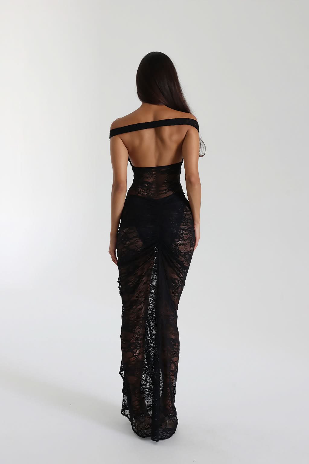 Women's Cocktail Off Shoulder Lace Maxi Dress