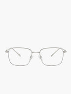 Srebrne Minimalistyczne Okulary Optyczne