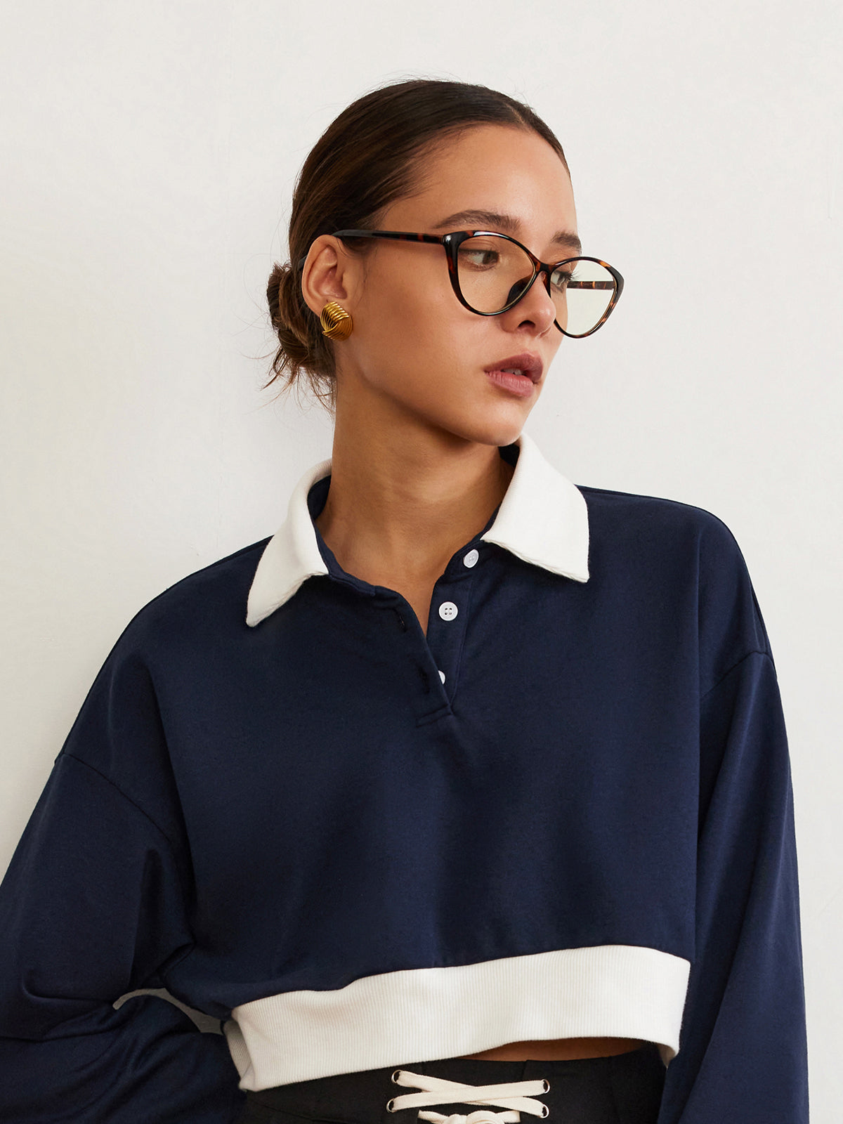 Havana Cat-Eye Okulary optyczne