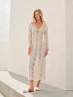 Szydełkowa maxi sukienka