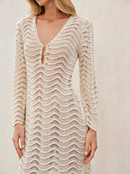 Szydełkowa maxi sukienka