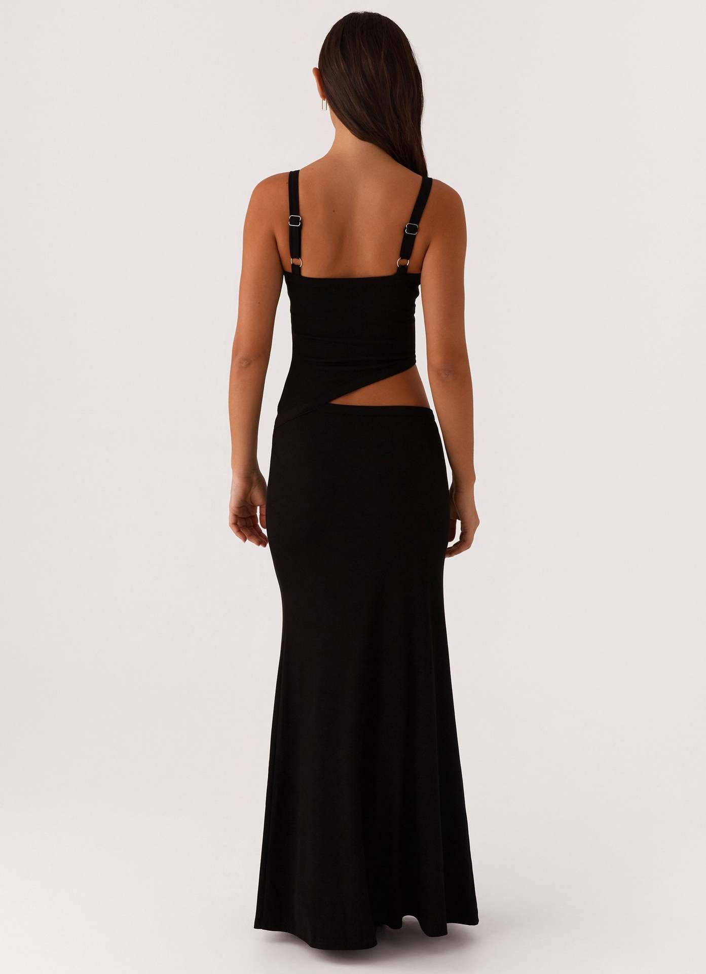 Women's Cocktail Cutout V Neck Maxi Dress