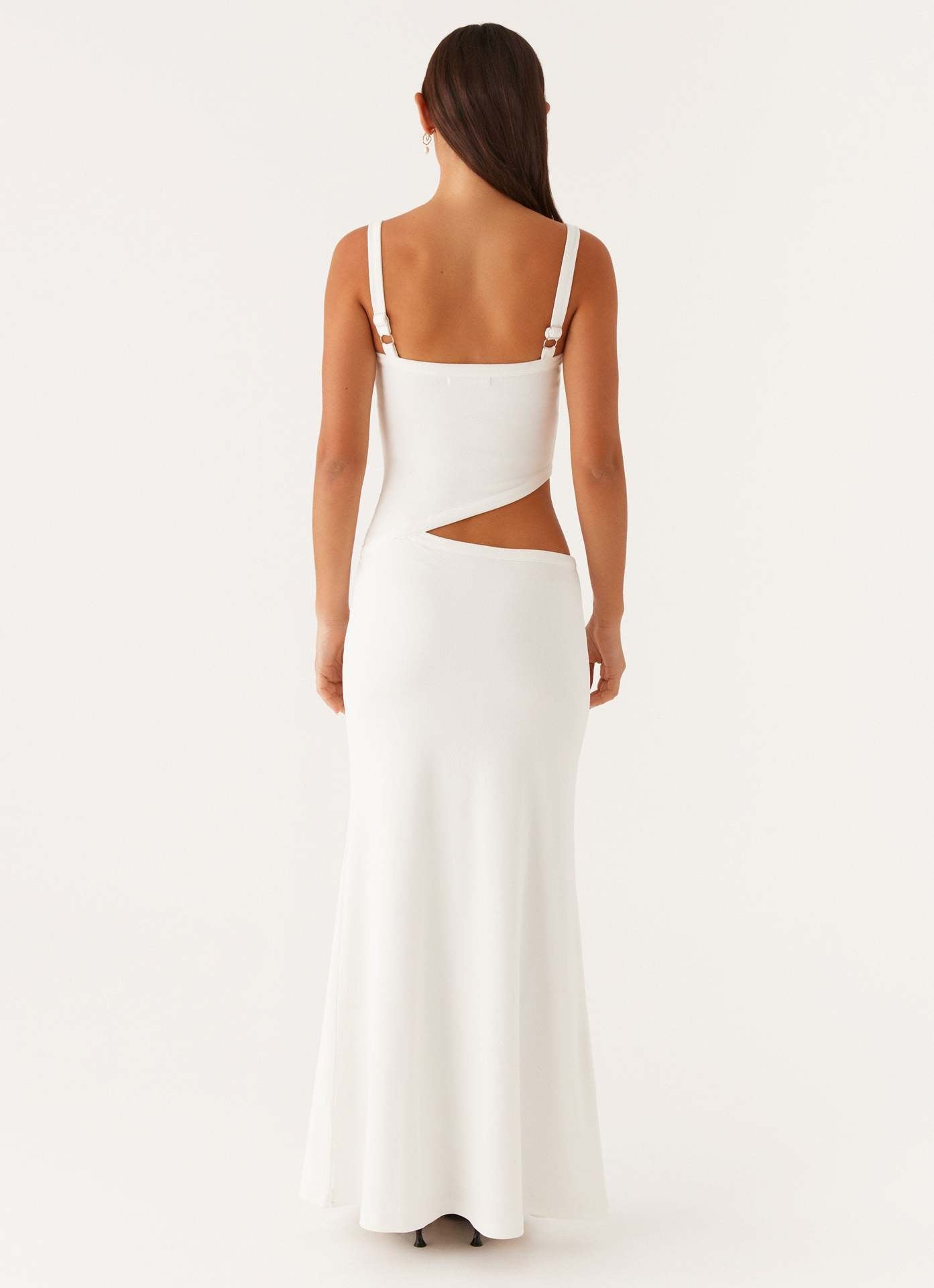 Women's Cocktail Cutout V Neck Maxi Dress