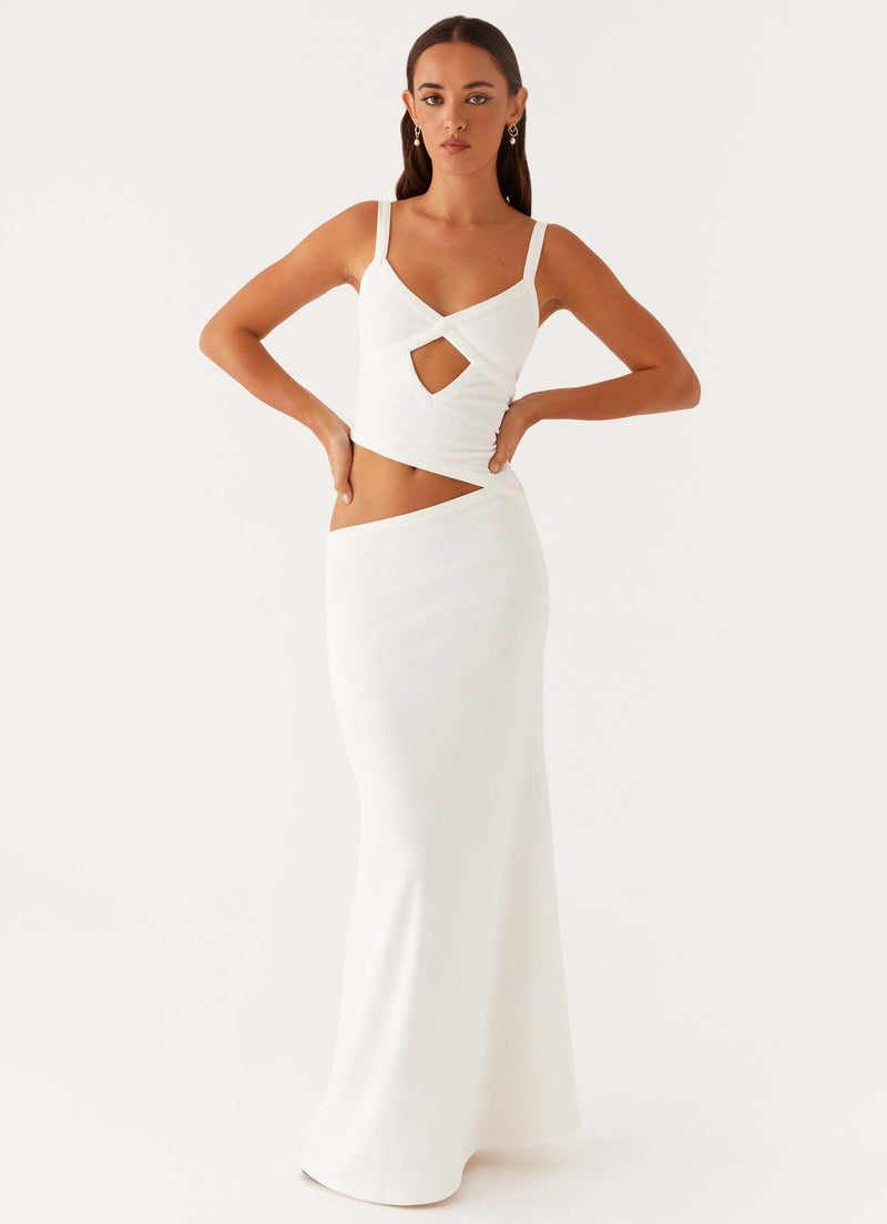 Women's Cocktail Cutout V Neck Maxi Dress