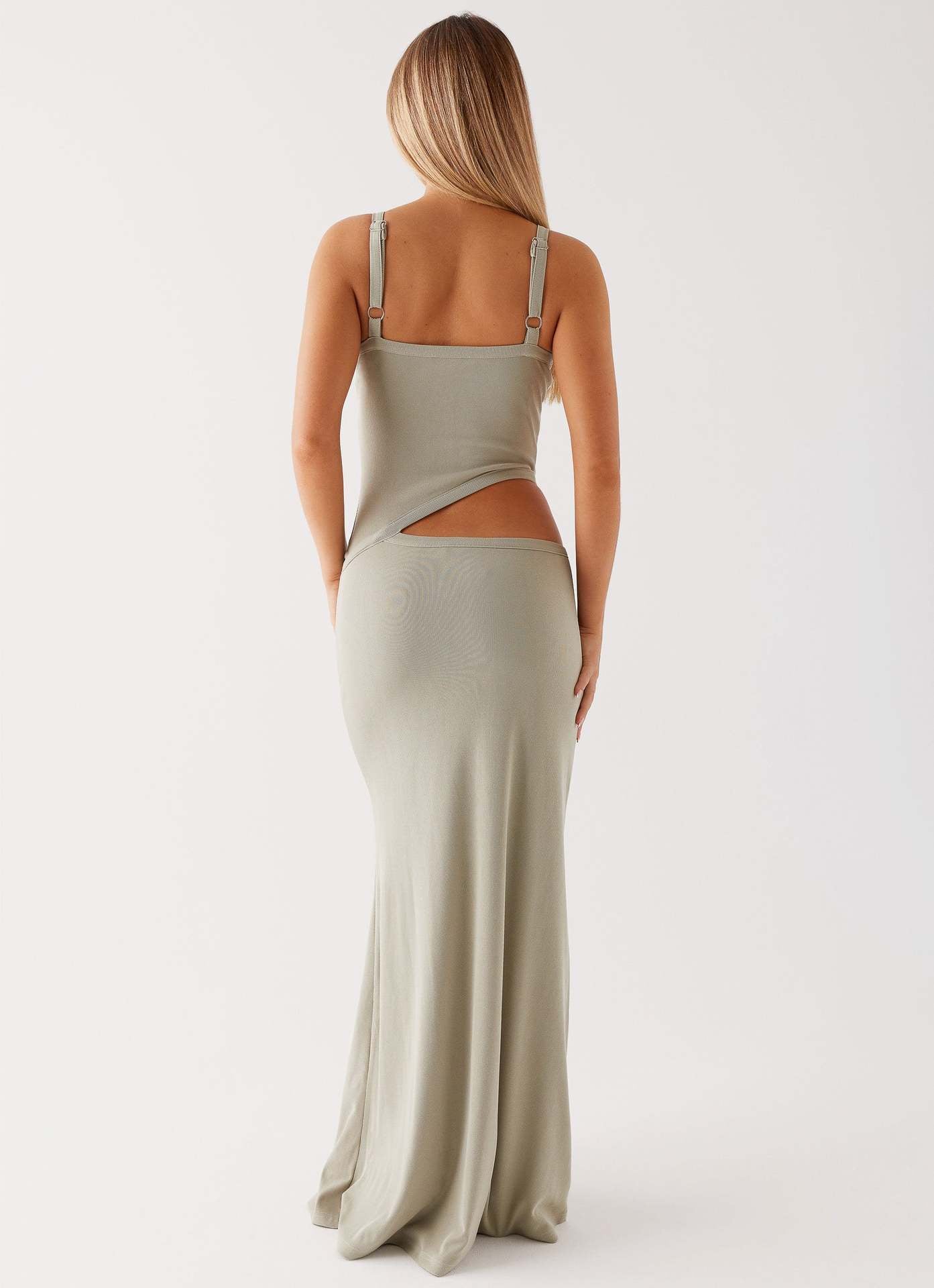Women's Cocktail Cutout V Neck Maxi Dress