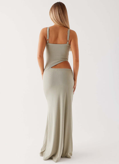 Women's Cocktail Cutout V Neck Maxi Dress