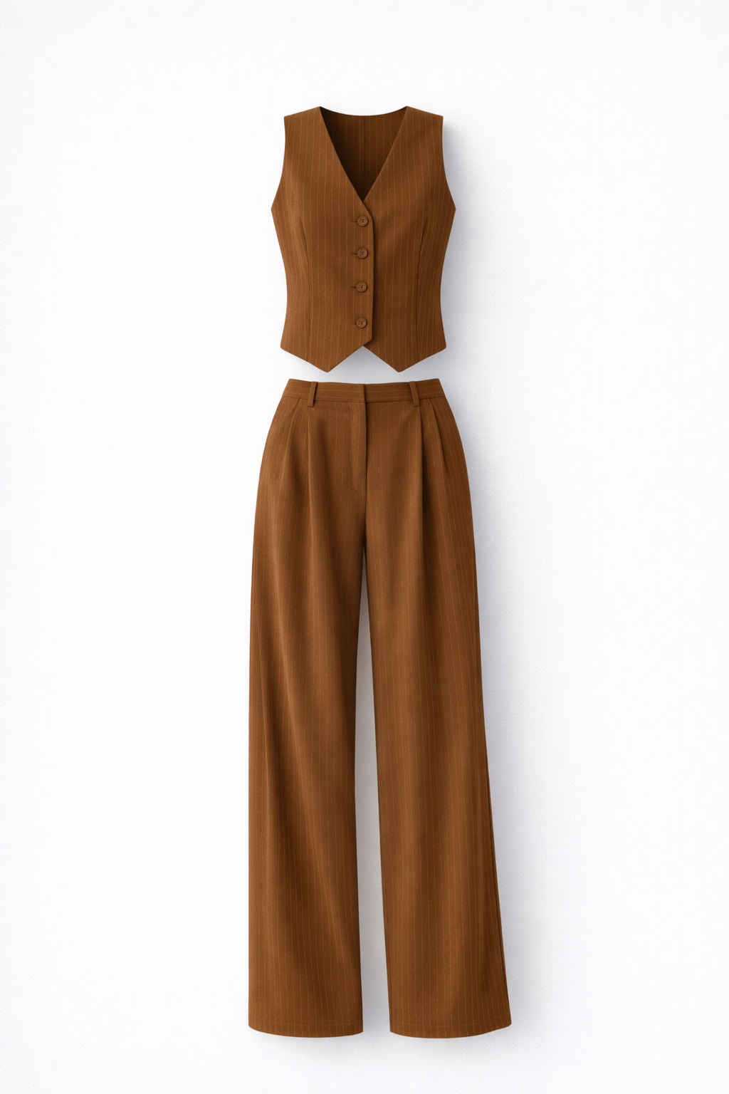 Nowoczesny Dwuczęściowy Zestaw w Prążki