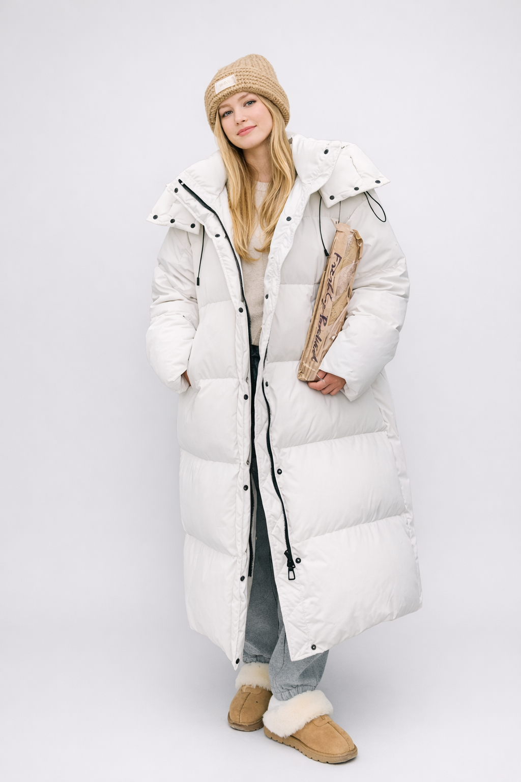 Zima – Miękko Wypełniona – Długa Kurtka Puchowa