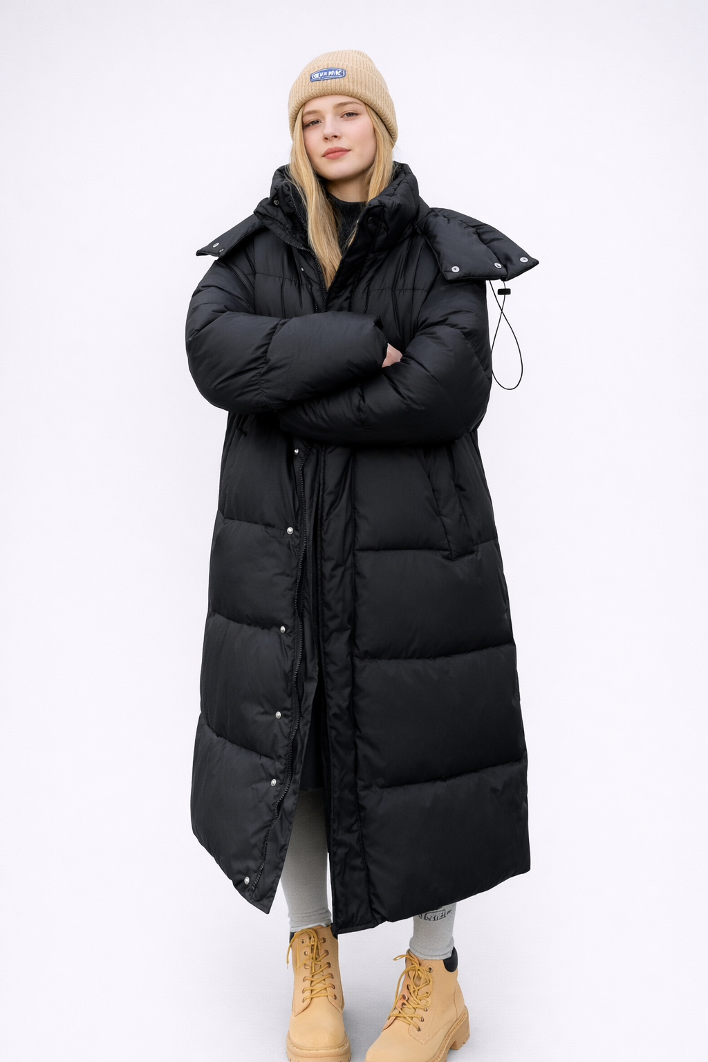 Zima – Miękko Wypełniona – Długa Kurtka Puchowa