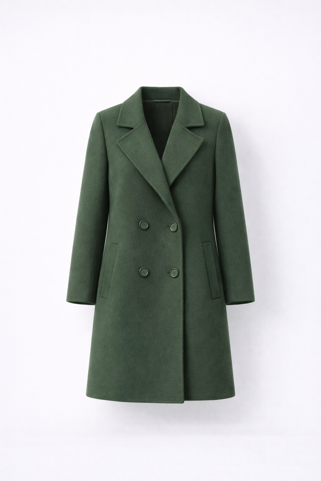 Jesień – Luksusowy Wełniany Płaszcz – Długi Płaszcz