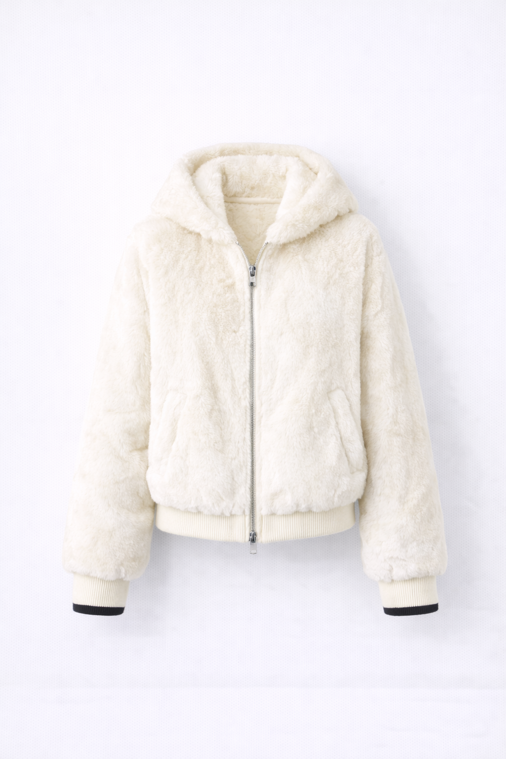 Jesień – Miękki Sztuczny Futro – Kurtka Bomber