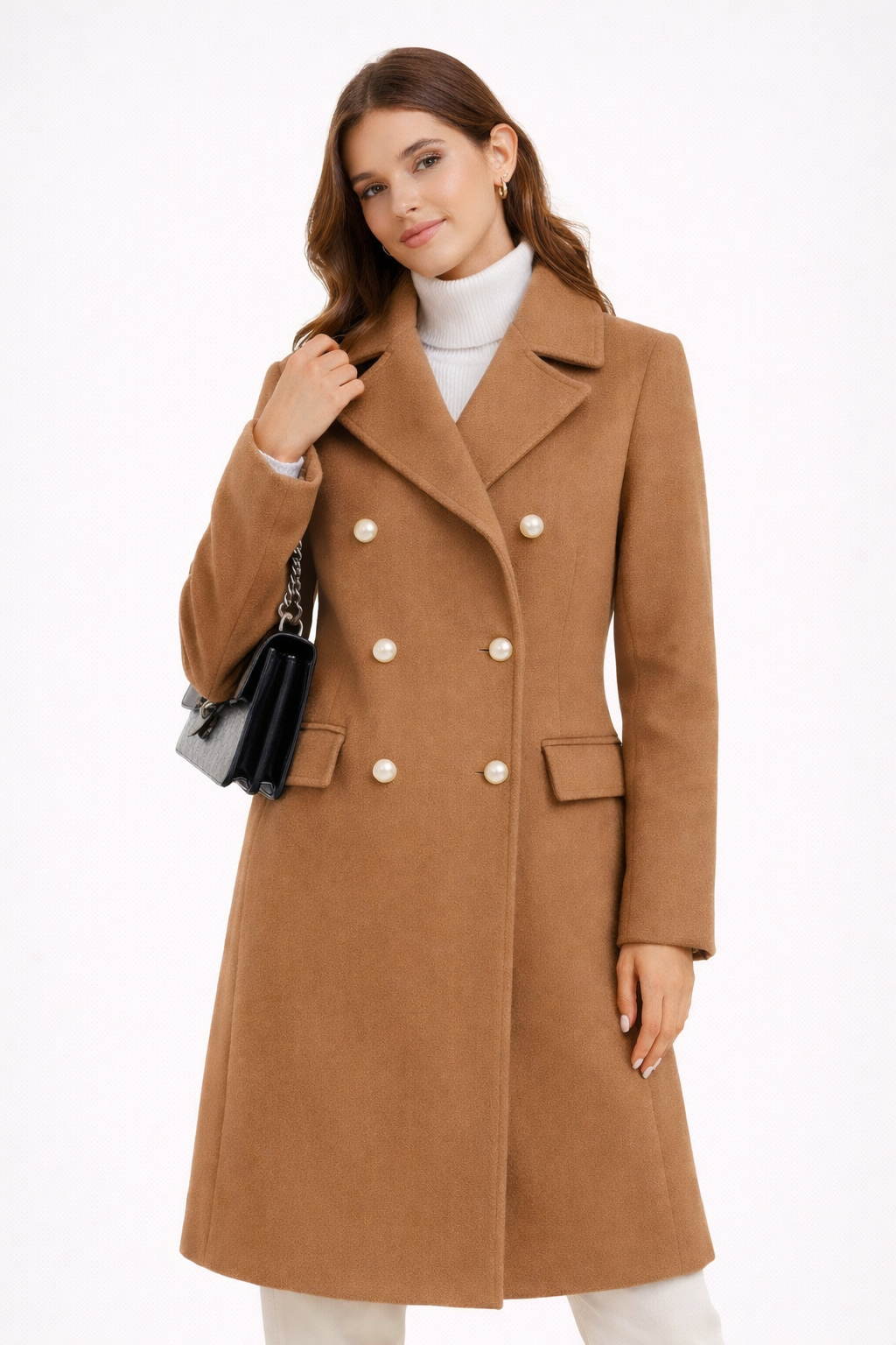 Zima – Luxe Wolfeel – Długi Płaszcz