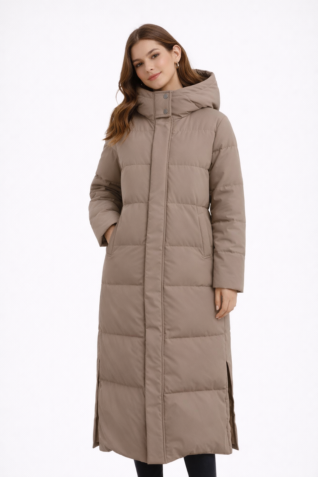 Zima – Miękko Wypełniona – Ekstra Długa Kurtka Puchowa