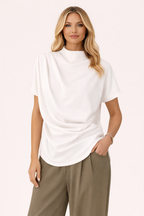 Top z drapowaniem Elegancja