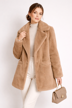 Zima – Miękki Płaszcz Teddyfeel z Rewersem