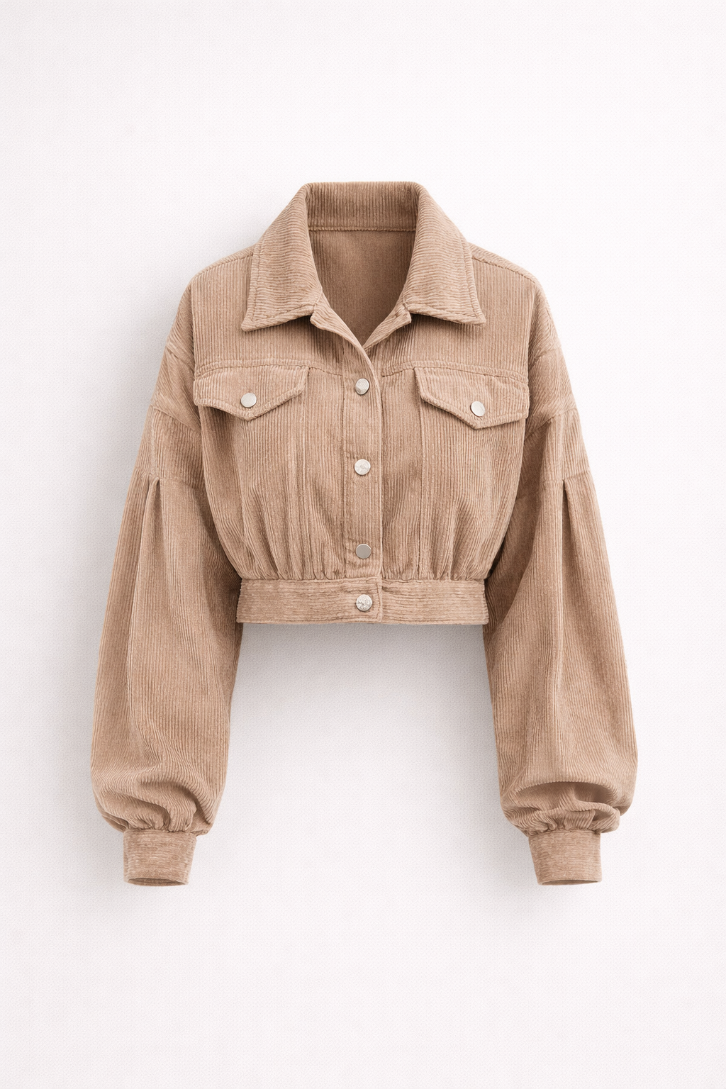 Jesień – Miękka Kurtka z Cordurowego Materiału