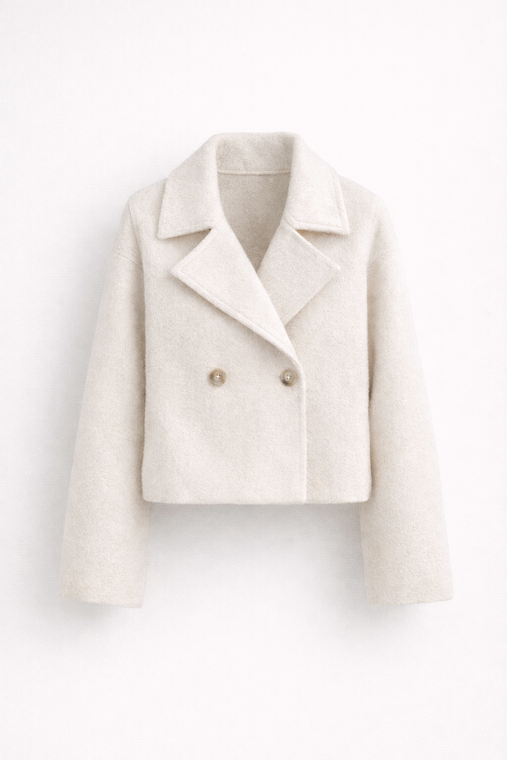 Zima – Luksusowa Krótka Kurtka Bouclé